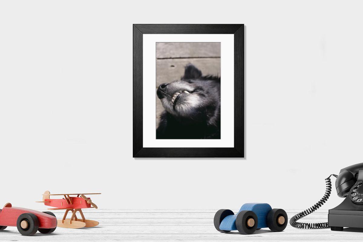 Shown hanging in a room: Modern 14"x12" (36x31cm)