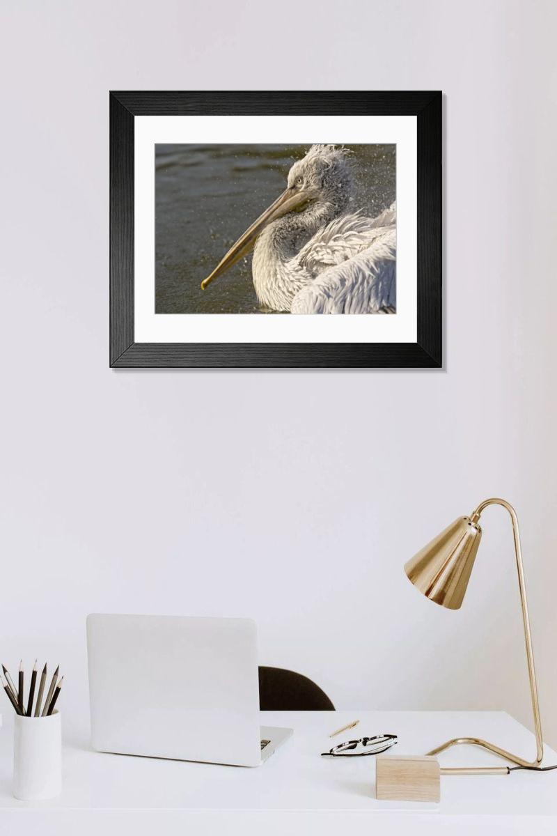 Shown hanging in a room: Modern 14"x12" (36x31cm)