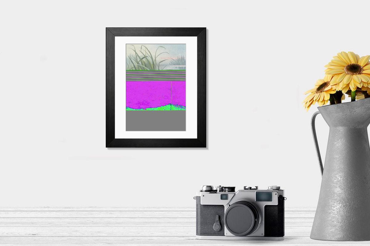 Shown hanging in a room: Modern 14"x12" (36x31cm)