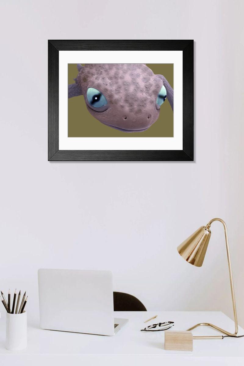 Shown hanging in a room: Modern 14"x12" (36x31cm)