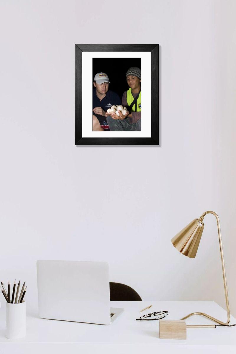 Shown hanging in a room: Modern 14"x12" (36x31cm)