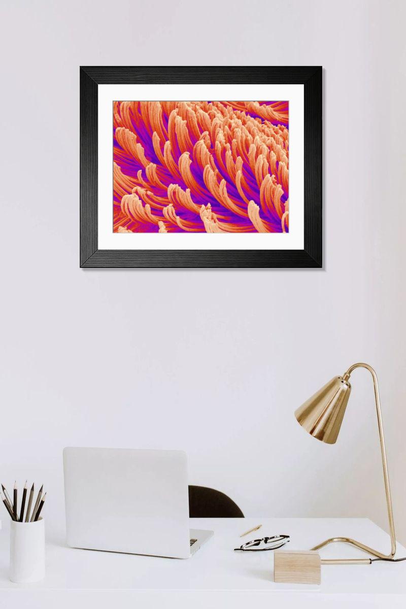 Shown hanging in a room: Modern 14"x12" (36x31cm)