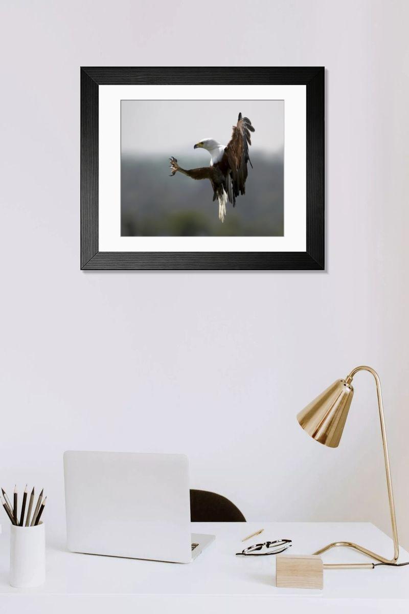 Shown hanging in a room: Modern 14"x12" (36x31cm)