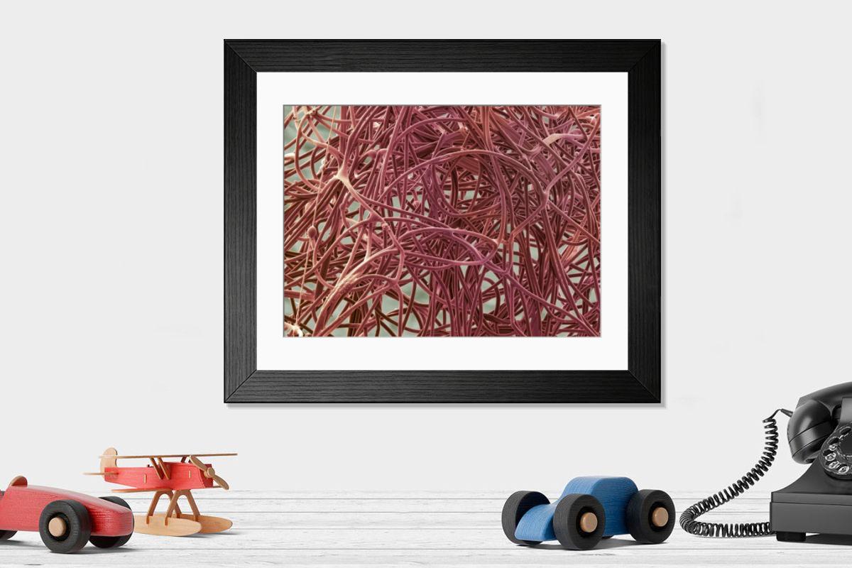 Shown hanging in a room: Modern 14"x12" (36x31cm)