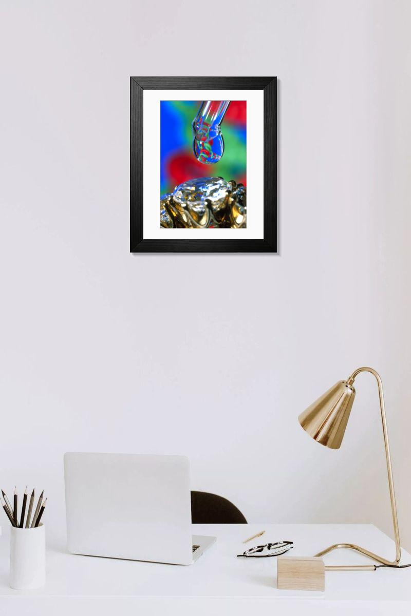 Shown hanging in a room: Modern 14"x12" (36x31cm)