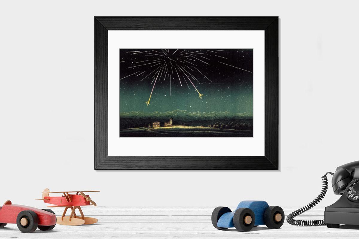 Shown hanging in a room: Modern 14"x12" (36x31cm)