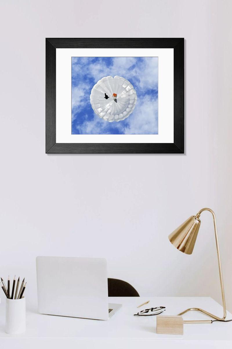 Shown hanging in a room: Modern 14"x12" (36x31cm)