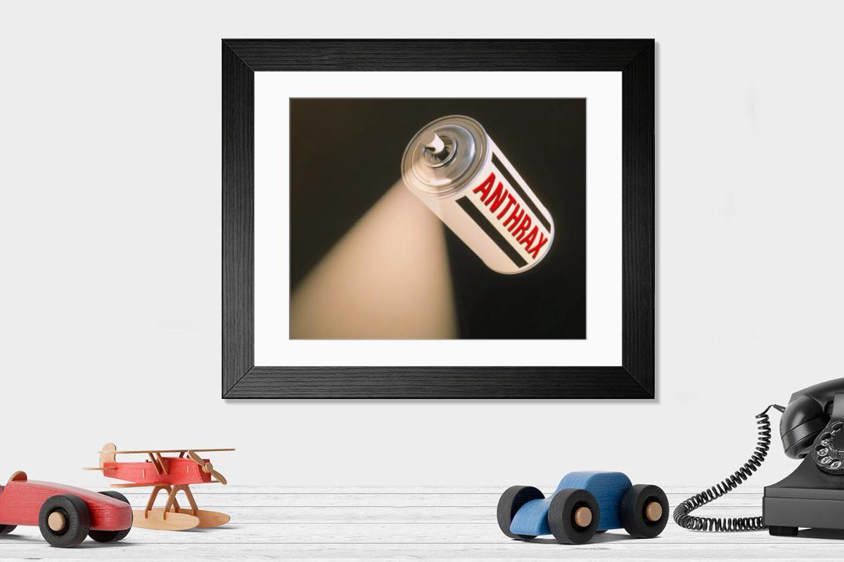 Shown hanging in a room: Modern 14"x12" (36x31cm)
