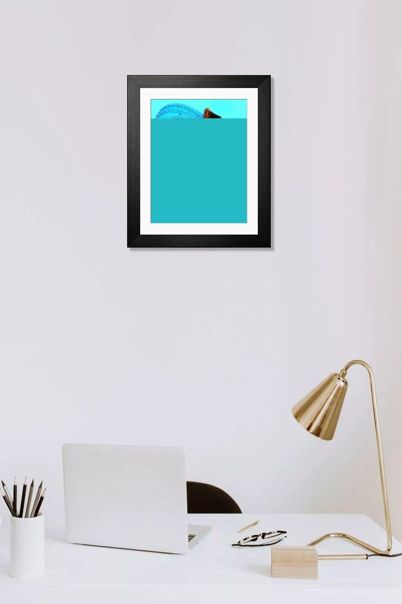 Shown hanging in a room: Modern 14"x12" (36x31cm)