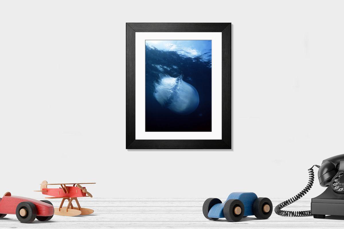 Shown hanging in a room: Modern 14"x12" (36x31cm)