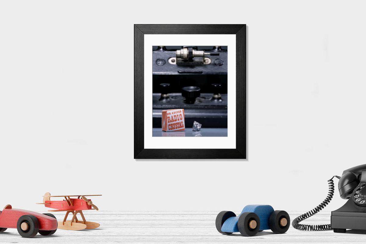 Shown hanging in a room: Modern 14"x12" (36x31cm)