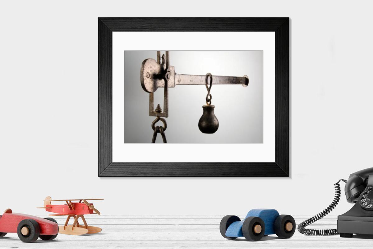 Shown hanging in a room: Modern 14"x12" (36x31cm)