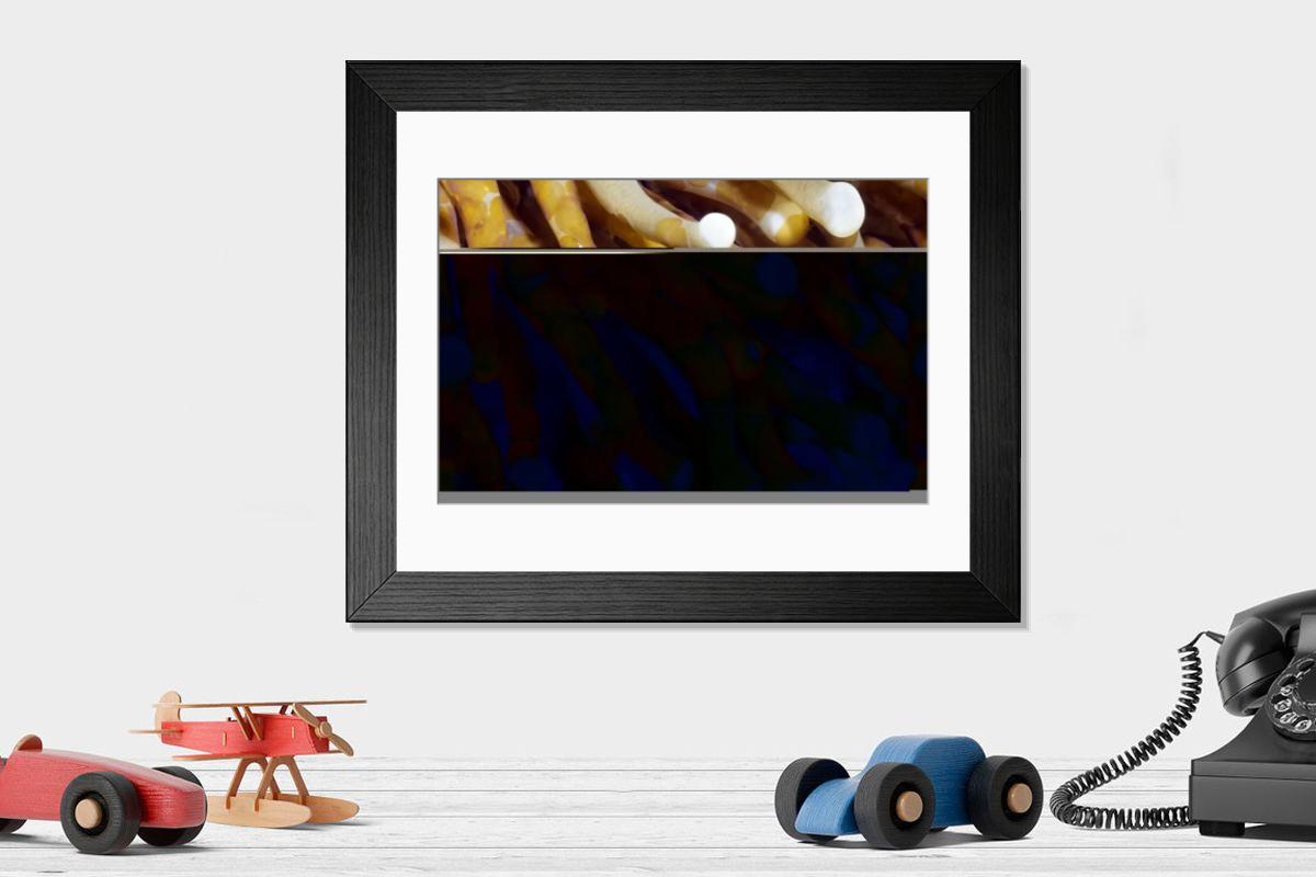 Shown hanging in a room: Modern 14"x12" (36x31cm)