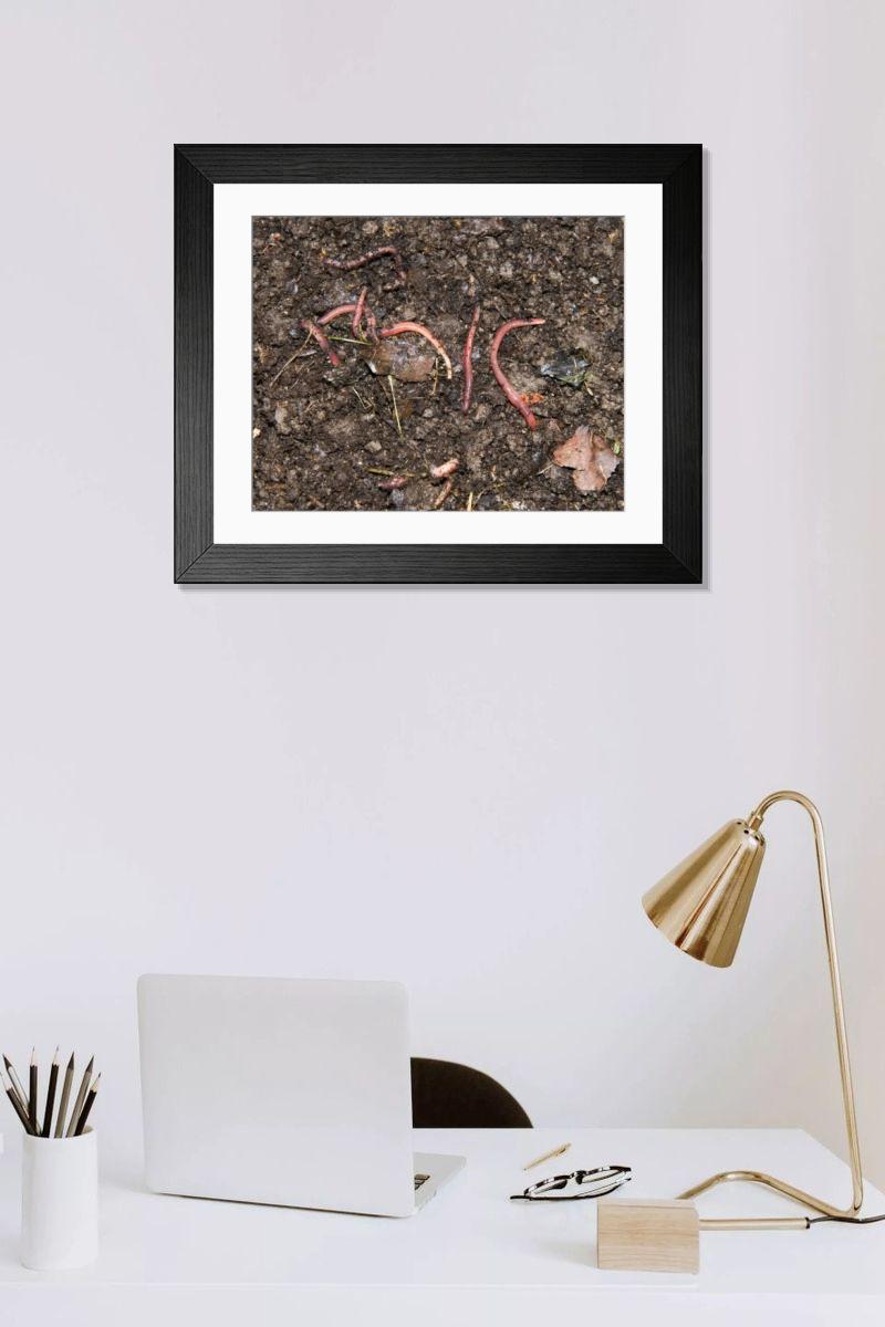 Shown hanging in a room: Modern 14"x12" (36x31cm)
