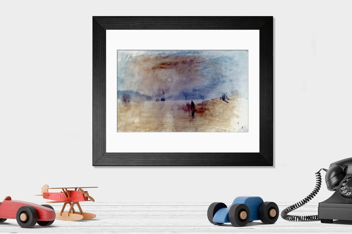 Shown hanging in a room: Modern 14"x12" (36x31cm)