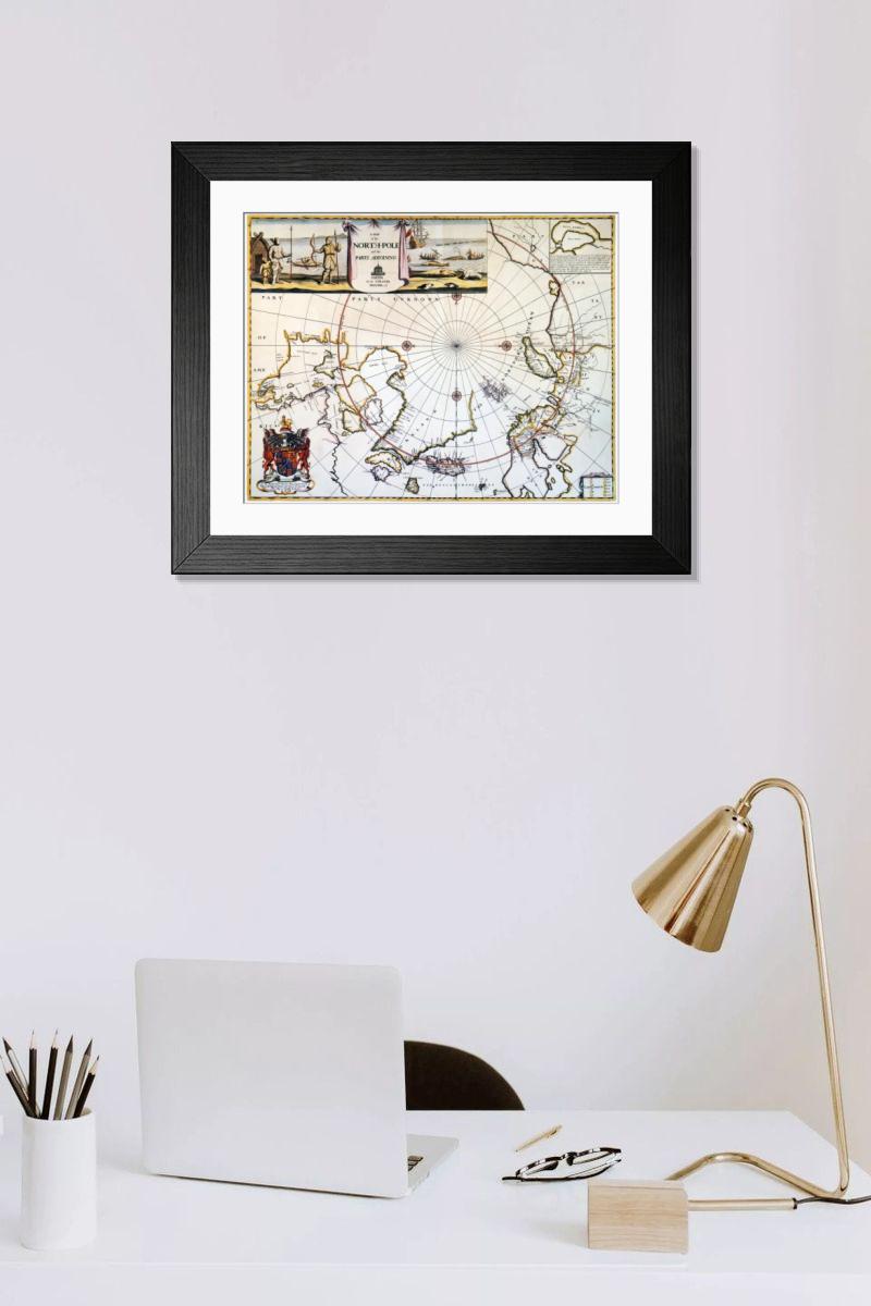 Shown hanging in a room: Modern 14"x12" (36x31cm)