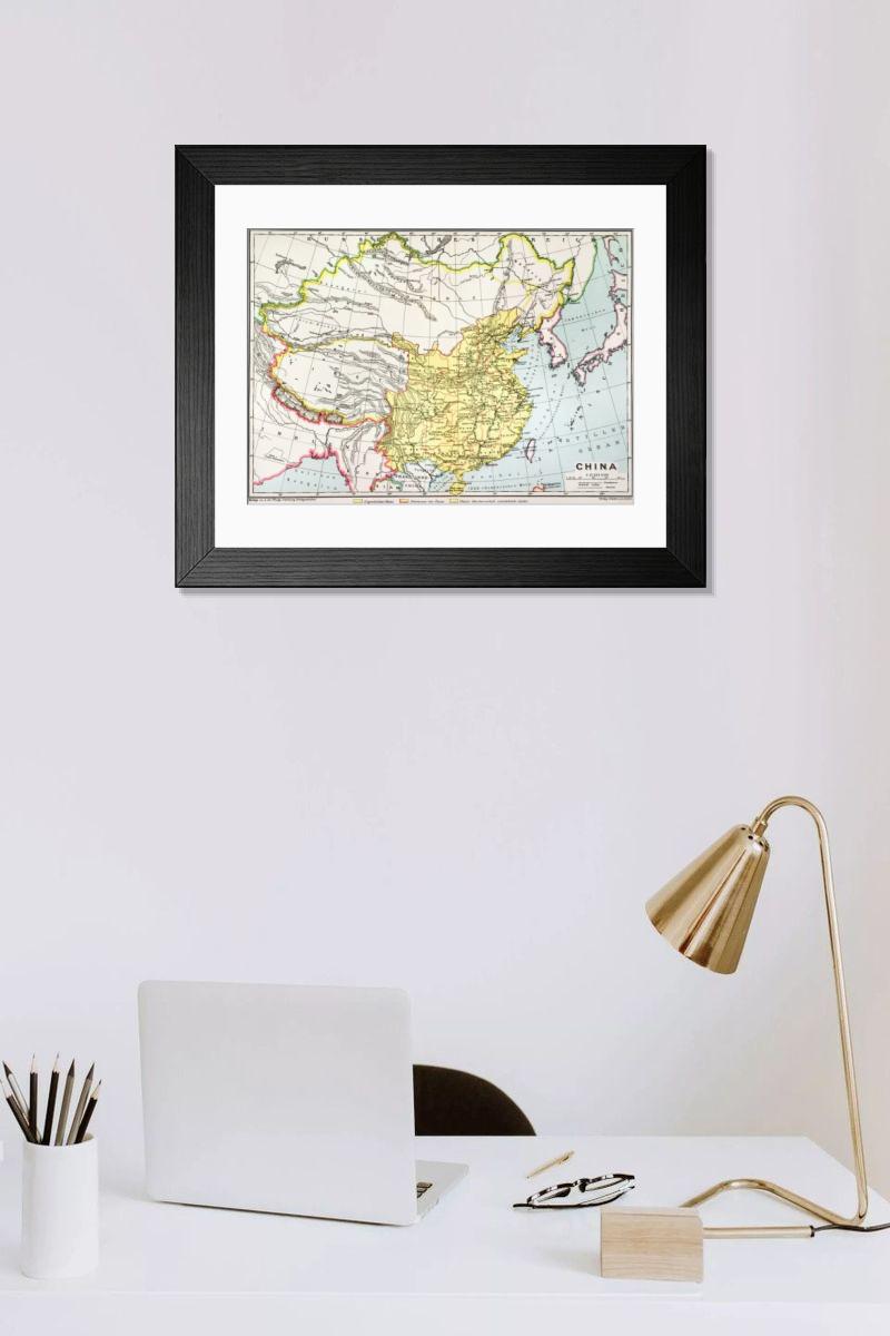Shown hanging in a room: Modern 14"x12" (36x31cm)