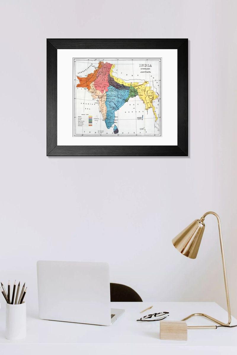 Shown hanging in a room: Modern 14"x12" (36x31cm)