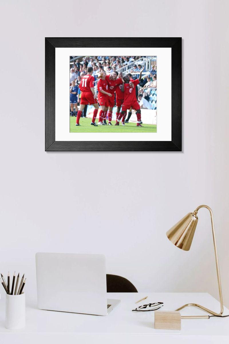 Shown hanging in a room: Modern 14"x12" (36x31cm)