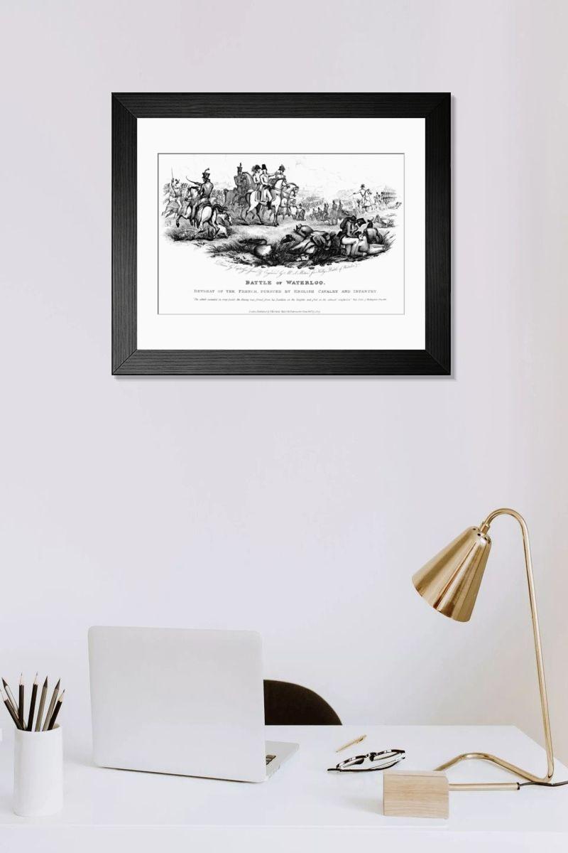 Shown hanging in a room: Modern 14"x12" (36x31cm)