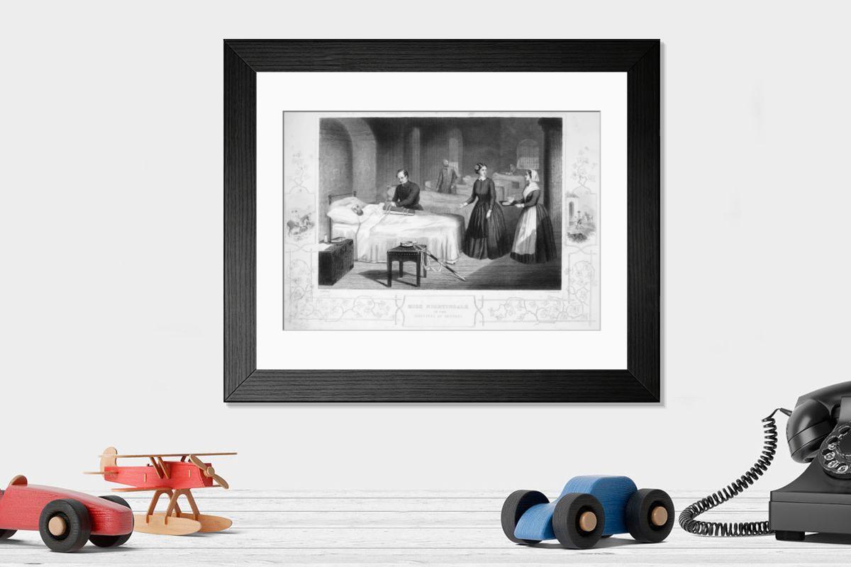 Shown hanging in a room: Modern 14"x12" (36x31cm)