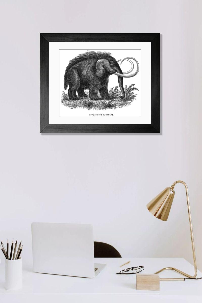 Shown hanging in a room: Modern 14"x12" (36x31cm)