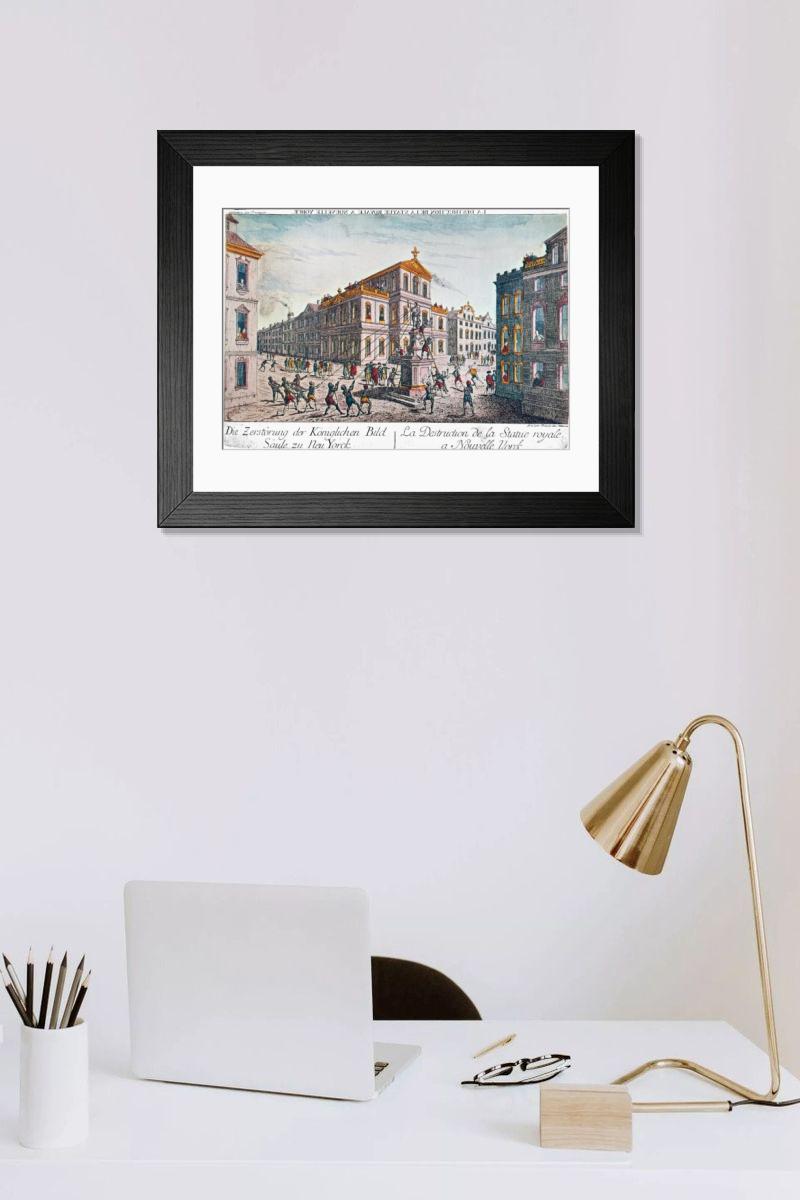 Shown hanging in a room: Modern 14"x12" (36x31cm)