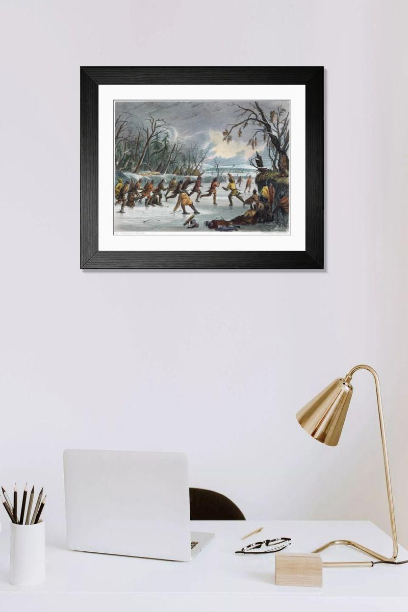 Shown hanging in a room: Modern 14"x12" (36x31cm)