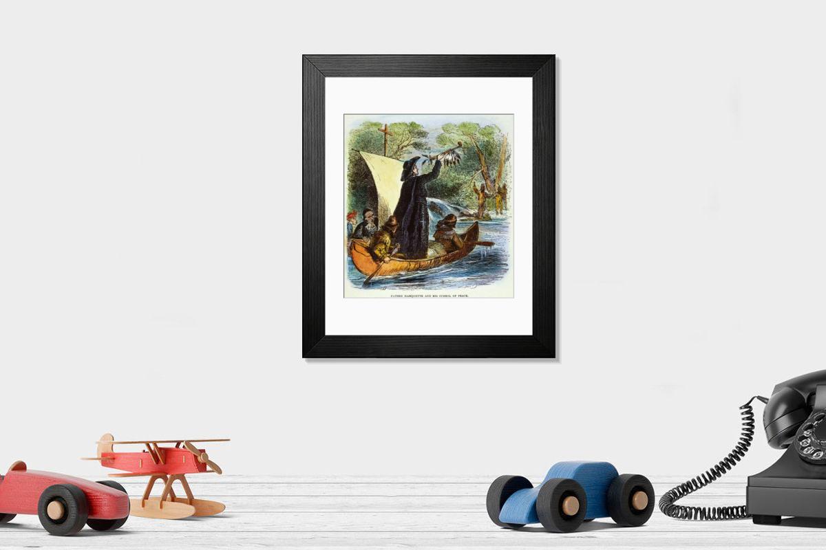 Shown hanging in a room: Modern 14"x12" (36x31cm)