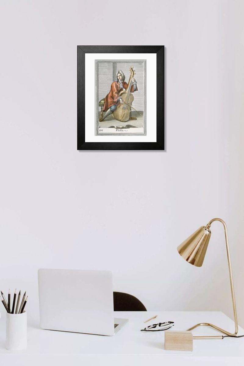 Shown hanging in a room: Modern 14"x12" (36x31cm)