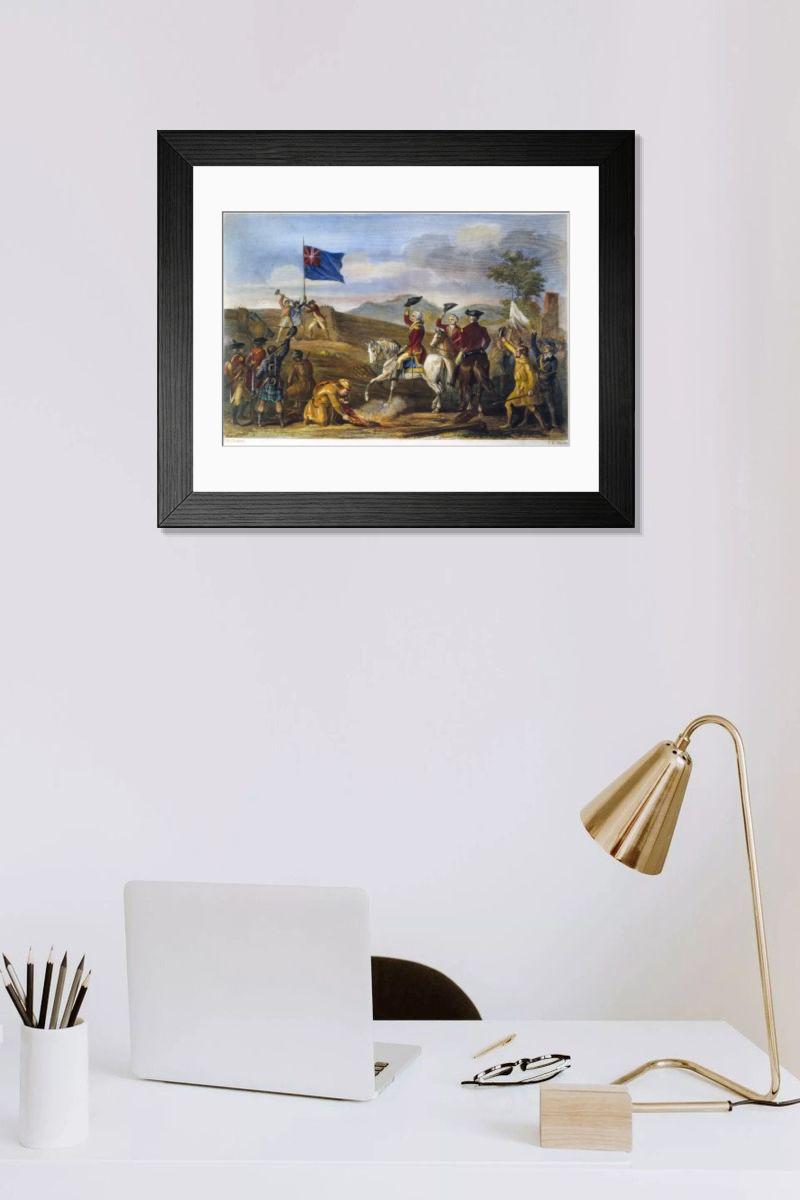 Shown hanging in a room: Modern 14"x12" (36x31cm)