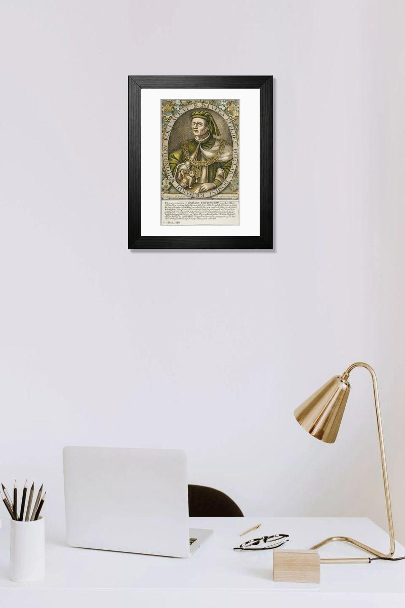 Shown hanging in a room: Modern 14"x12" (36x31cm)