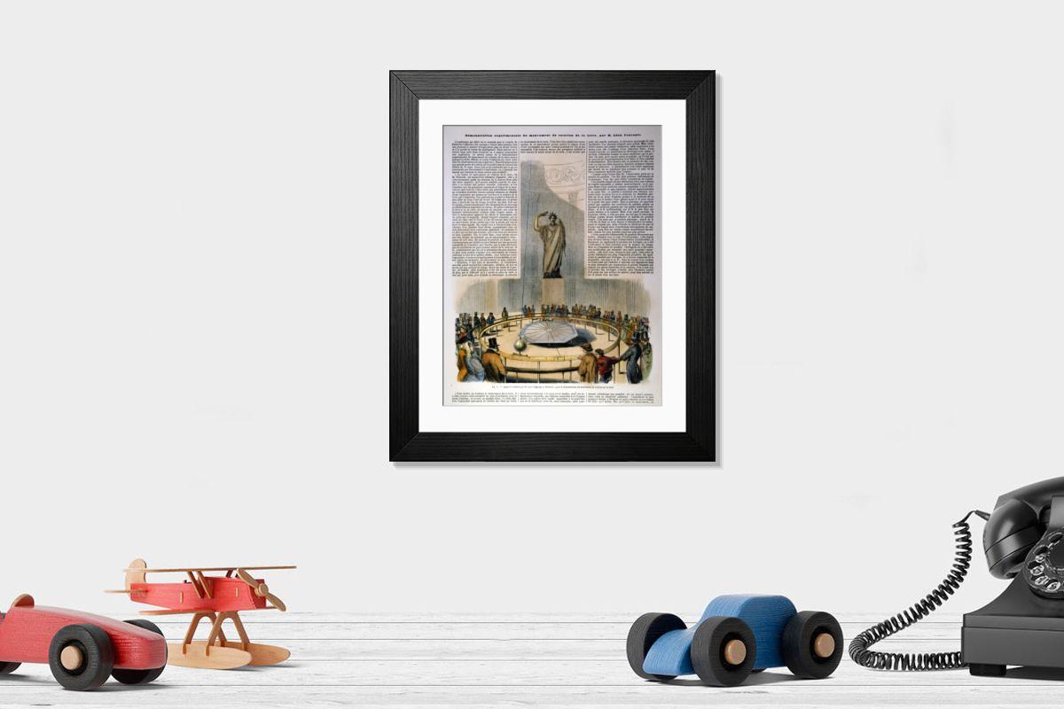 Shown hanging in a room: Modern 14"x12" (36x31cm)