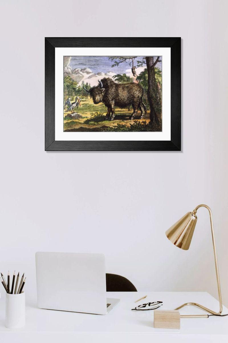 Shown hanging in a room: Modern 14"x12" (36x31cm)