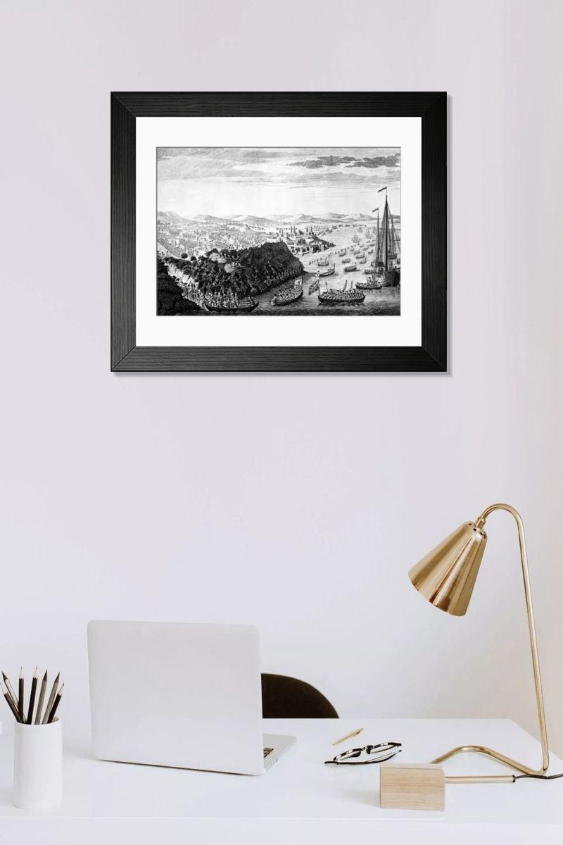 Shown hanging in a room: Modern 14"x12" (36x31cm)