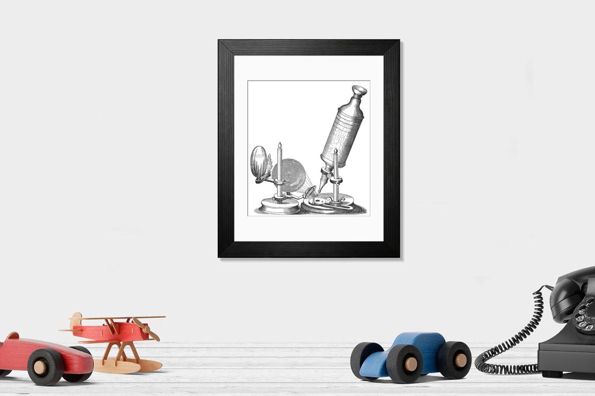 Shown hanging in a room: Modern 14"x12" (36x31cm)