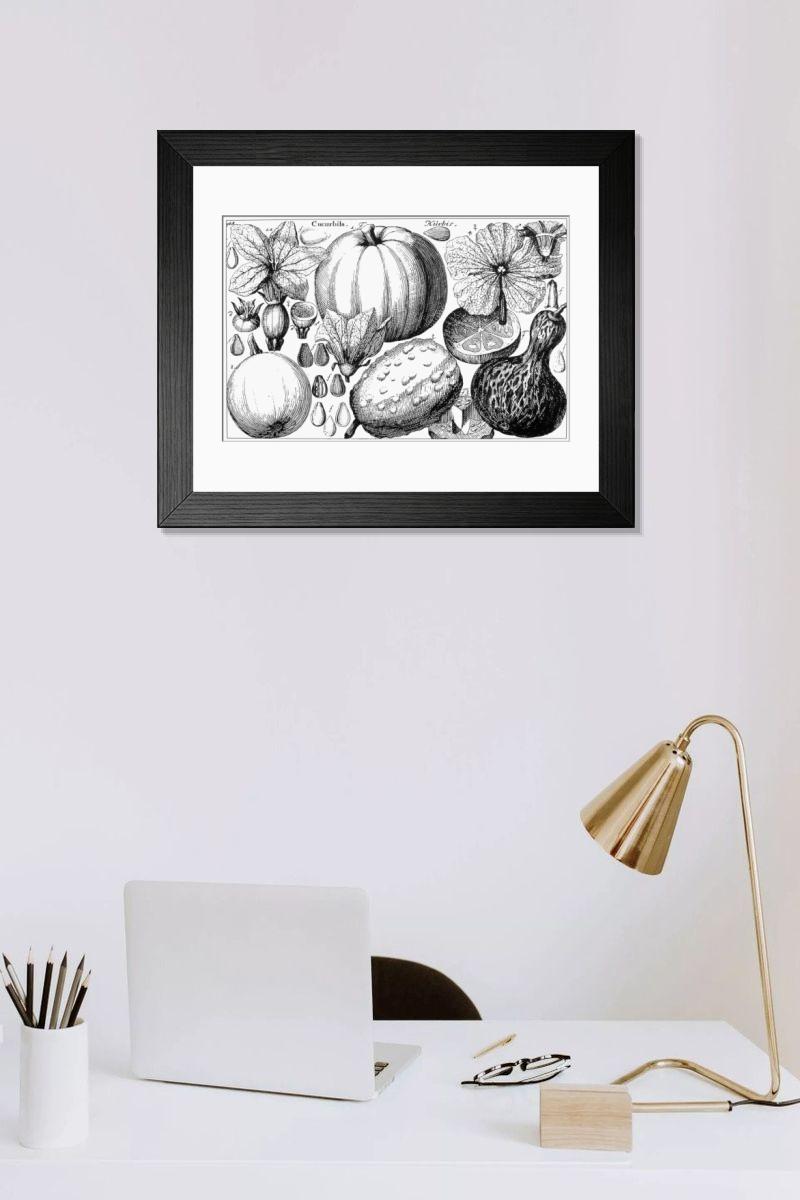Shown hanging in a room: Modern 14"x12" (36x31cm)