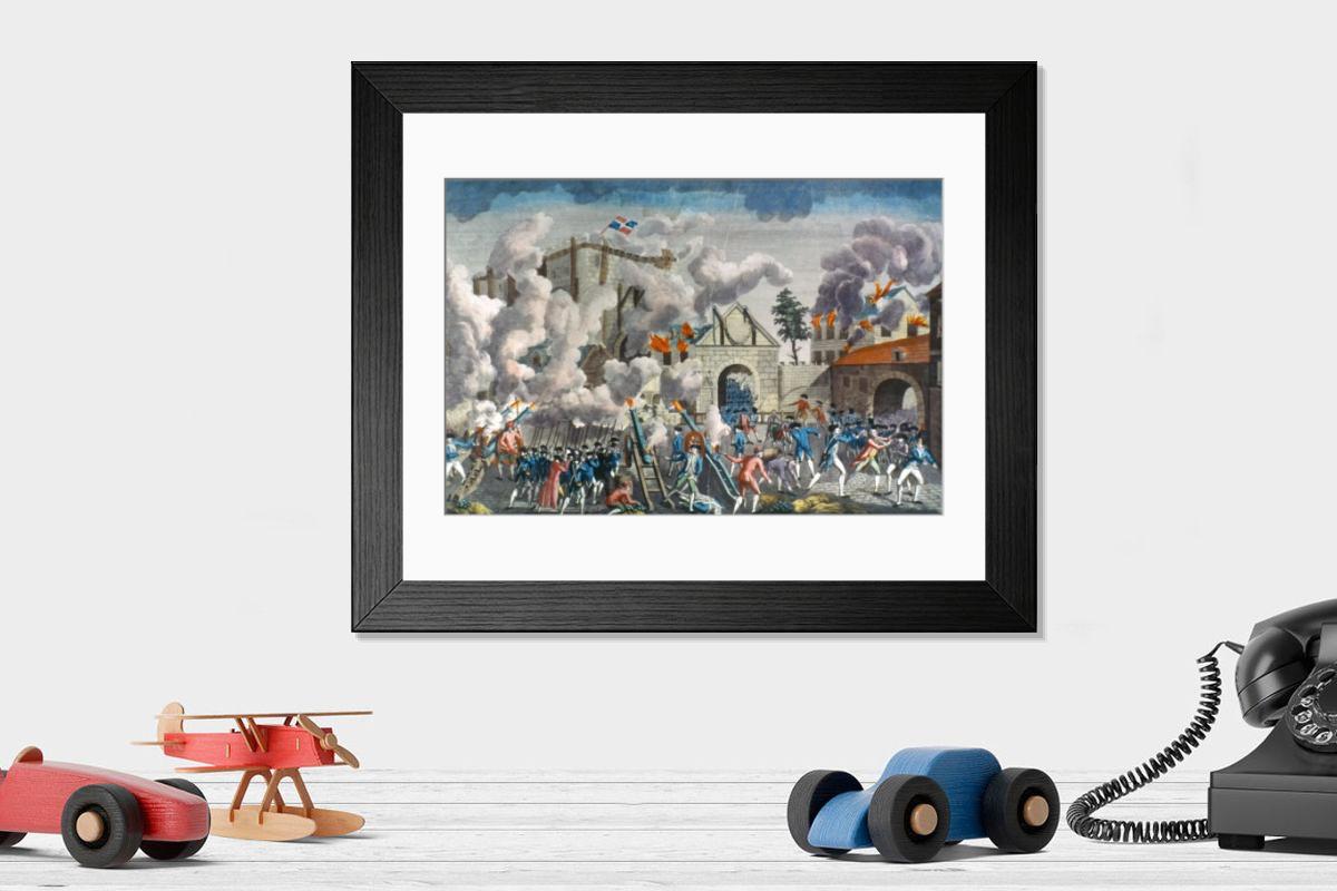 Shown hanging in a room: Modern 14"x12" (36x31cm)