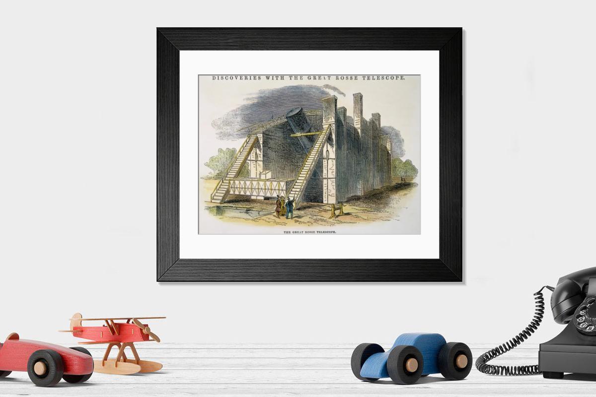 Shown hanging in a room: Modern 14"x12" (36x31cm)