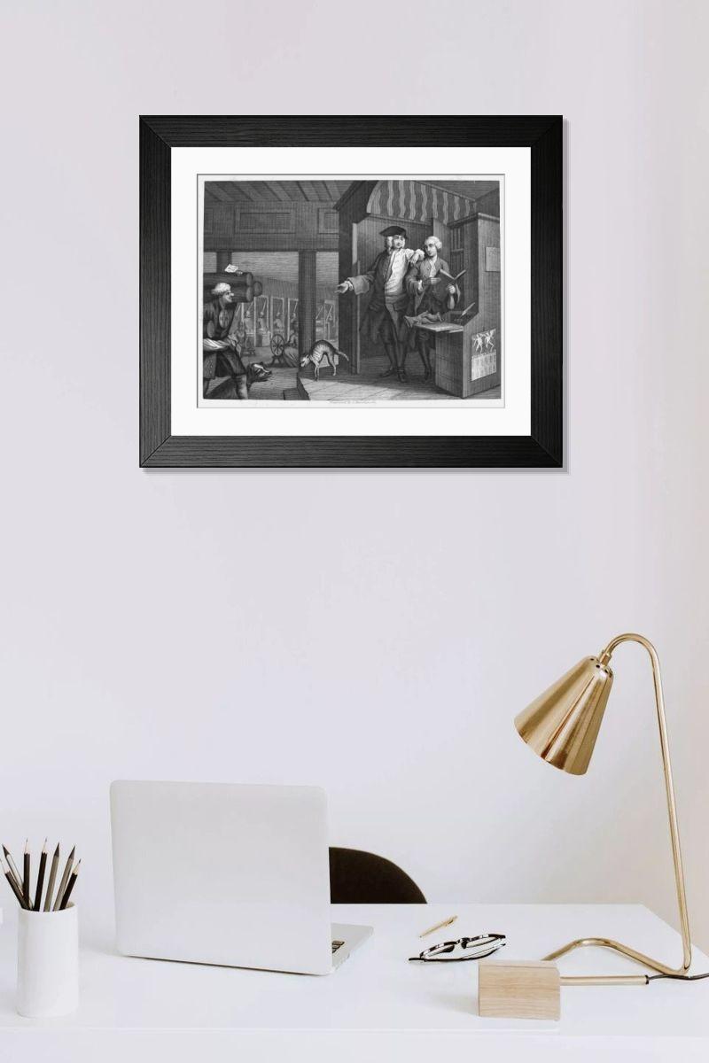 Shown hanging in a room: Modern 14"x12" (36x31cm)