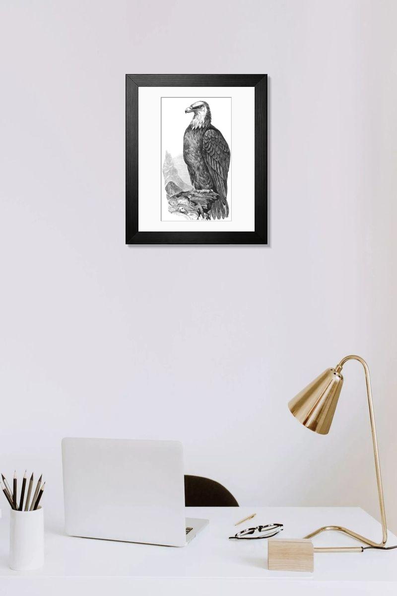 Shown hanging in a room: Modern 14"x12" (36x31cm)