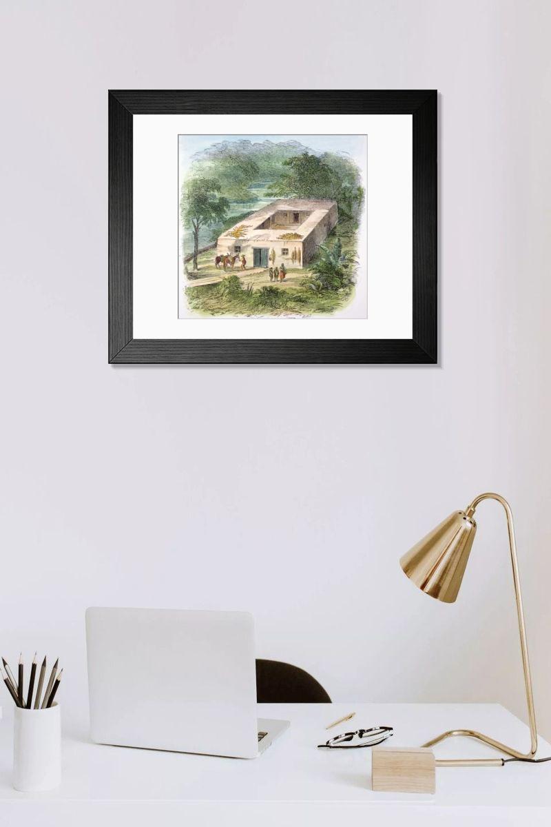 Shown hanging in a room: Modern 14"x12" (36x31cm)