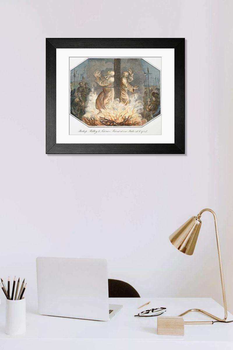 Shown hanging in a room: Modern 14"x12" (36x31cm)