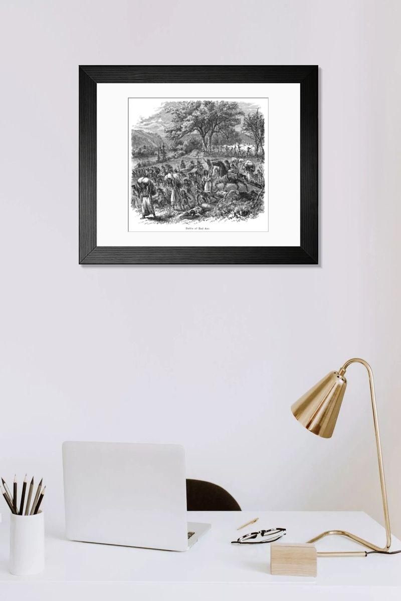 Shown hanging in a room: Modern 14"x12" (36x31cm)
