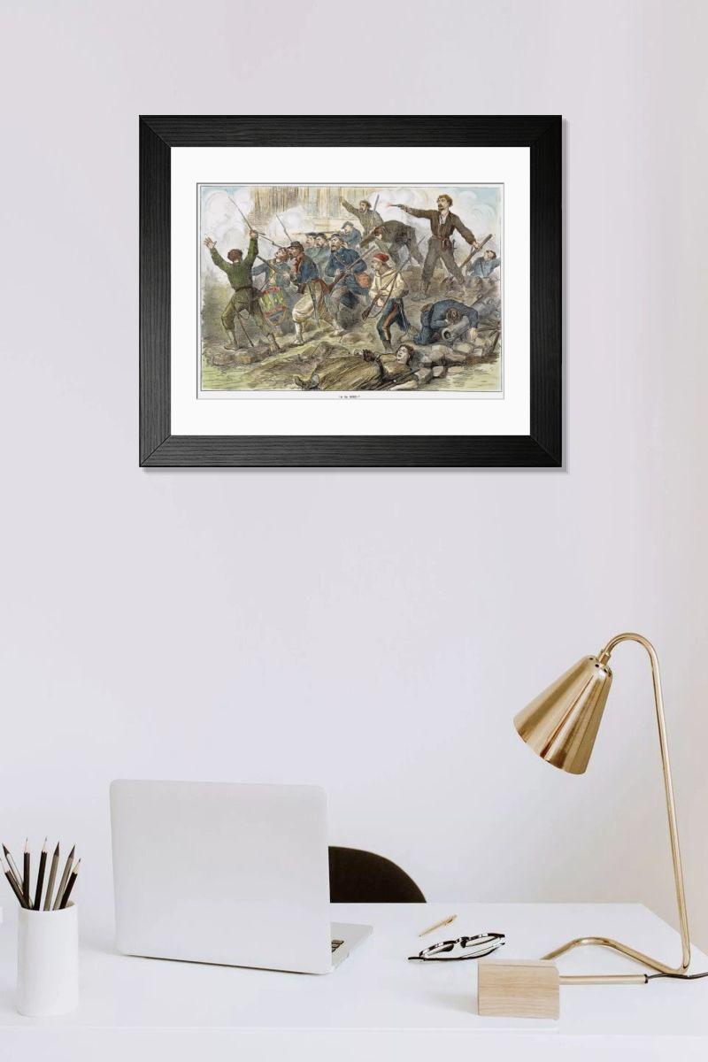 Shown hanging in a room: Modern 14"x12" (36x31cm)