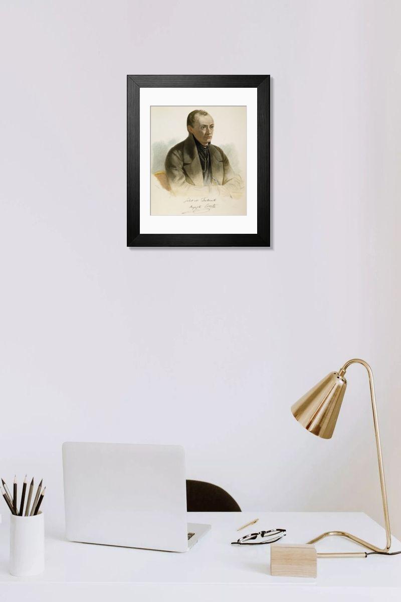 Shown hanging in a room: Modern 14"x12" (36x31cm)