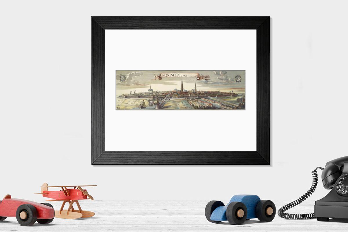 Shown hanging in a room: Modern 14"x12" (36x31cm)