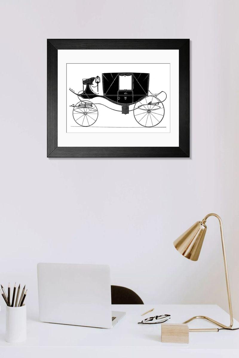 Shown hanging in a room: Modern 14"x12" (36x31cm)