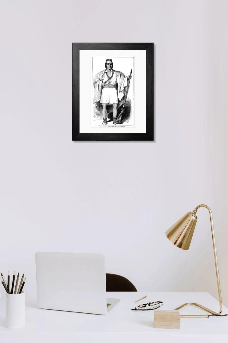 Shown hanging in a room: Modern 14"x12" (36x31cm)