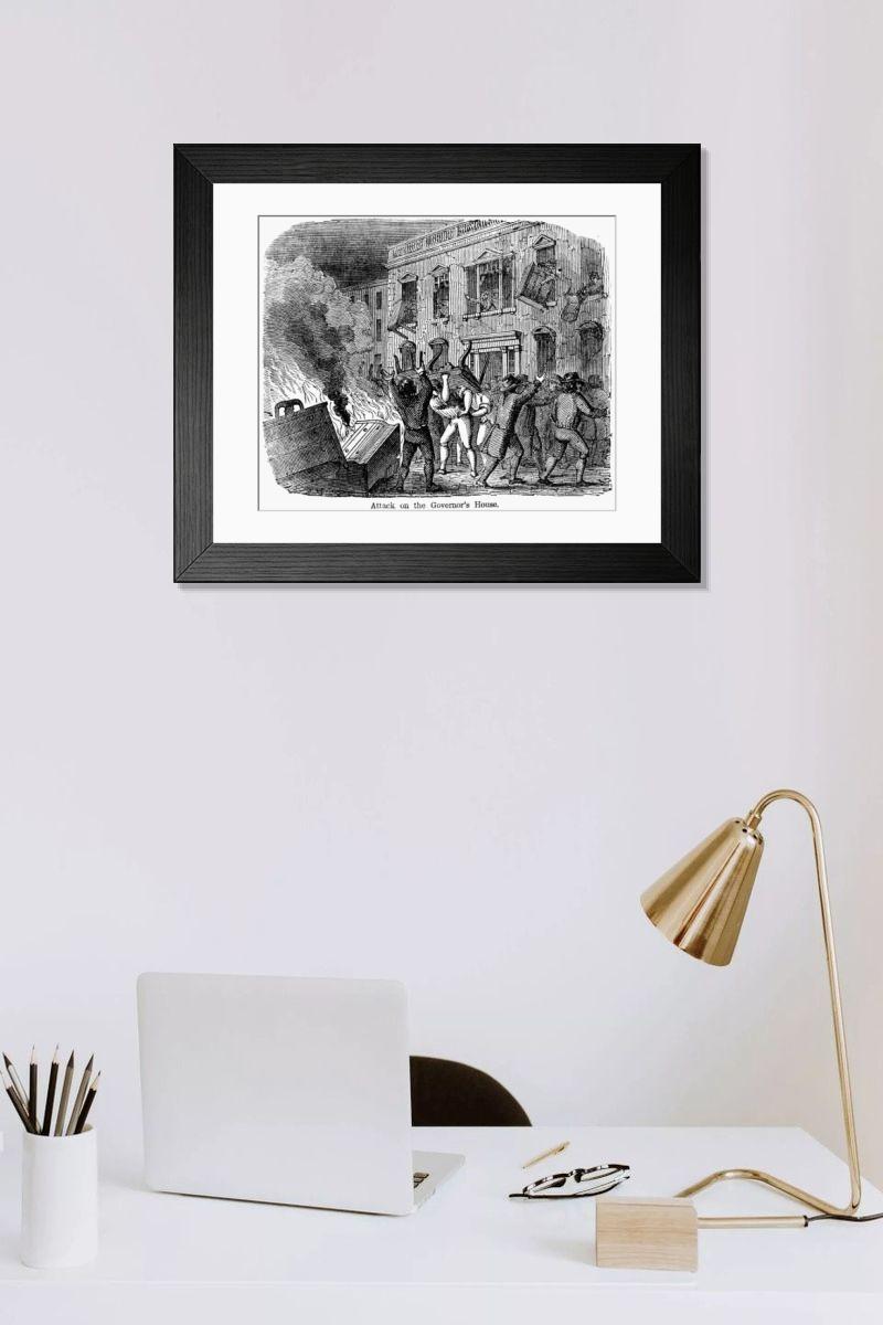 Shown hanging in a room: Modern 14"x12" (36x31cm)